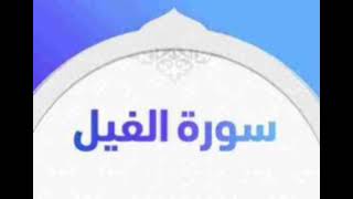 سورة الفيل للشيخ المقرئ محمد بن حسين عامر @Yemen_readers