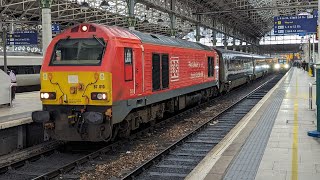 Class 67 applies the power leaving Manchester Piccadilly