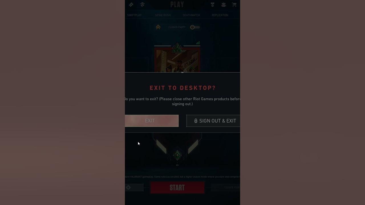 This is how I signout of Valorant now. New patch YouTube