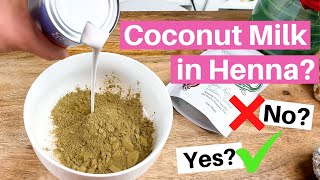ヘナレシピでココナッツミルクを使用できますか？では、それについて話しましょう！ #AskHennaSooq