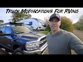 Truck Modifications For RVing!