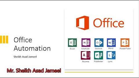 Office Automation || Chapter 3