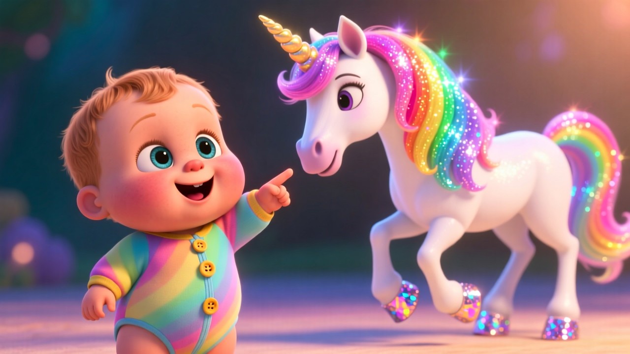 Sparkly Unicorn in City Park 🦄🏞️ | Fun Learning & Adventure for Kids | Preschool Video