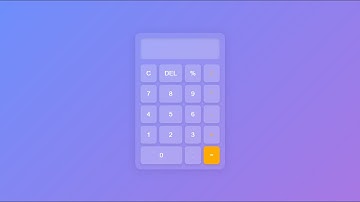 Build a Stunning Glassmorphism Calculator with HTML, CSS, and JavaScript | Step-by-Step Tutorial