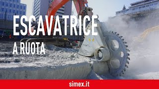 Escavatrice a ruota da demolizione RWE 100 - Ospedale di Lucerna, Svizzera