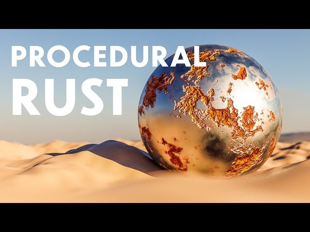 Blender - Procedural Rust in Blender 2.8 Nodes