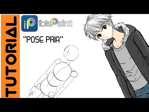Cara menggambar pose 3/4 versi pria di ibis paint x [ ibis ...