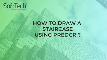 How to draw a staircase using PreDCR Gujarat?