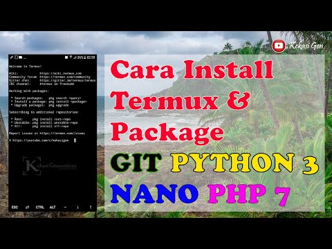 cara install termux dan package pyhon git php nano | no root android