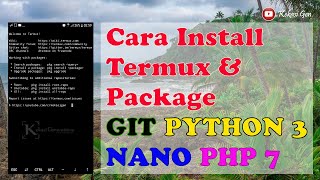 cara install termux dan package pyhon git php nano | no root android