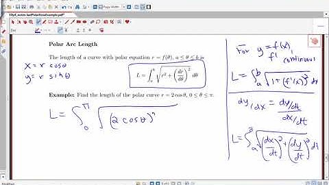 Section 10.4: Area and Lengths in Polar Coordinates (part 5 of 5)