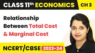 Class 11 Economics Chapter 3 | Relationship Between Total Cost And Marginal Cost