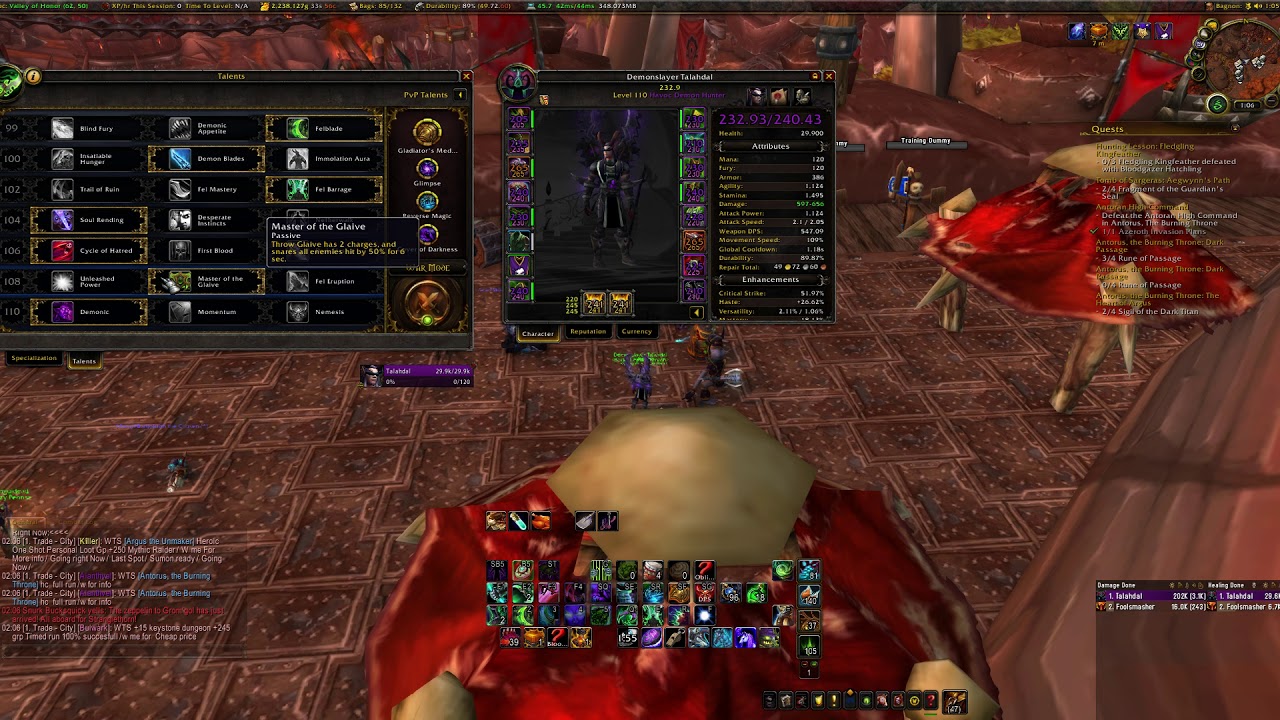 Vengeance demon hunter dungeon talents