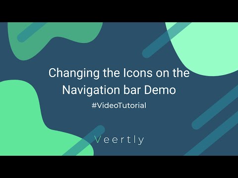 Changing the Icons on the Navigation Bar Demo (Veertly Tutorial)
