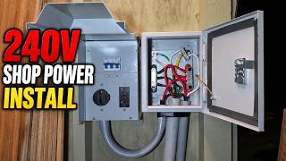 DIY 240V Workshop Power – 6 AWG Conduit Run & Distribution Panel Wiring