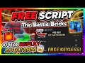 The Battle Bricks Script *NO KEY* - AUTOFARM, AUTO WIN, AUTO REPLAY, DUPE &amp; More!