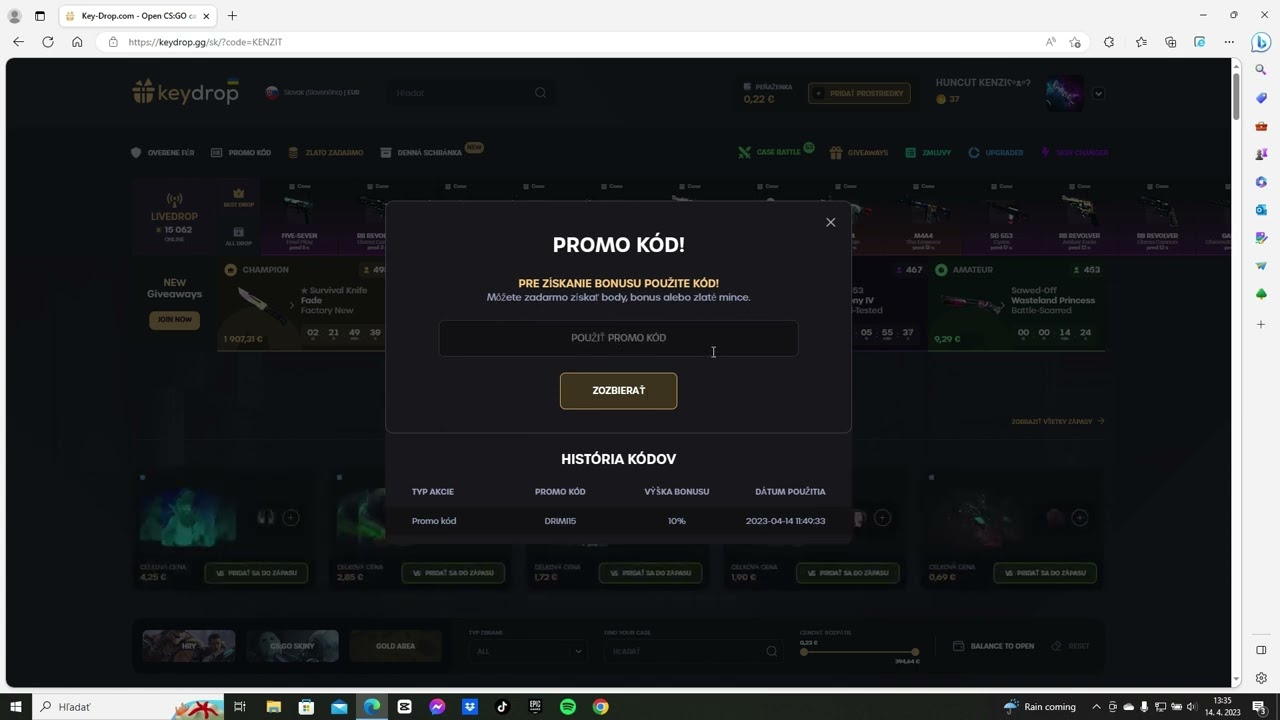 How to get free money on keydrop