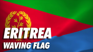 Eritrea Waving Flag 4K Moving Wallpaper Background