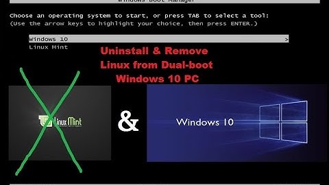 Uninstall and Remove Linux from Dual-Boot Windows 10