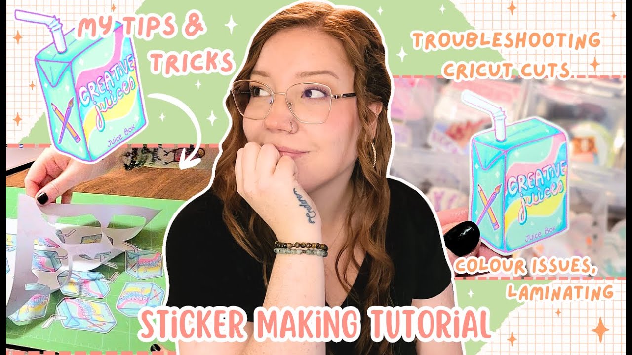 How I Make Stickers ✨ Full Sticker Making Tutorial Start to Finish (With Cricut)