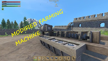 Modified farming machine in game Medieval Engineers