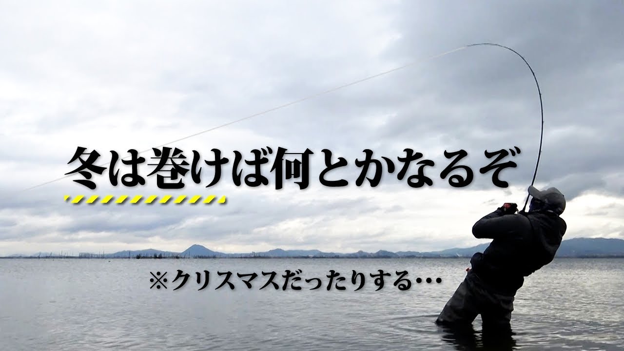 冬のバス釣りは巻け 琵琶湖 オカッパリ バイブレーション クリスマス Youtube