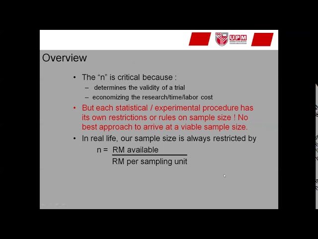 W02 Sample Size and Statistics