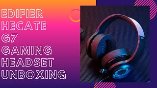 Edifier Hecate G7 gaming headset unboxing first impressions