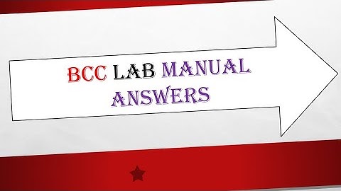 BCC LAB MANUAL ANSWERS ALL PRACTICALS