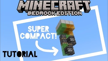 how to make a 3x3 piston elevator in minecraft bedrock 1.21