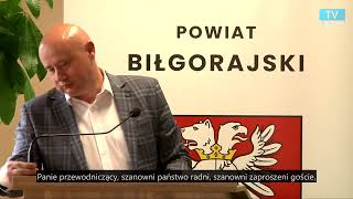 L sesja VI kadencji Rady Powiatu w Biłgoraju | Z NAPISAMI