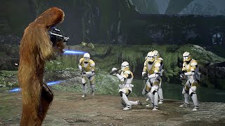 Clone Troopers vs Wookies - STAR WARS JEDI FALLEN ORDER NPC Wars