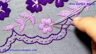 Crewel Embroidery: Hatch Embroidery: Hand Embroidery: Flower Embroidery: Embroidery near me-291