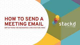 How to Send a Meeting Email in Stackd by DesignTIME