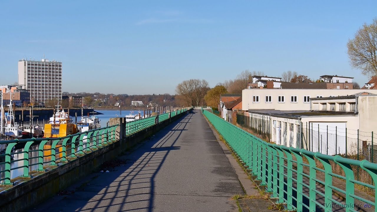 ufersa medicina nota de corte Hamburg, Finkenwerder, Uferpromenade Steendiekkanal - Full HD (1080p) Videobild