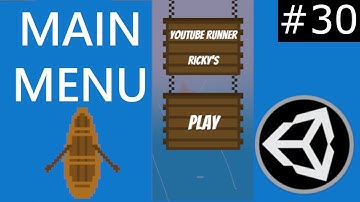 MAIN MENU - Endless Runner Tutorial in Unity #30