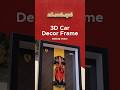 3D Car Decor Frame Making #diy #scalemodel #malayalam