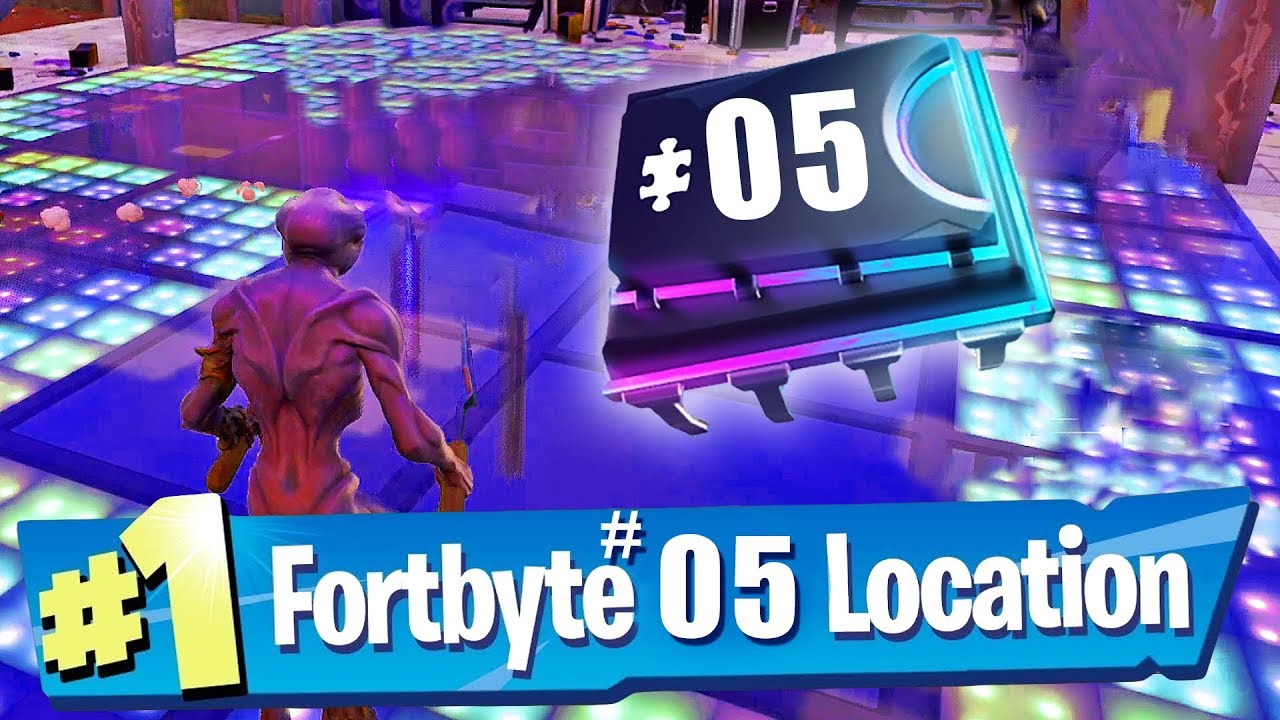 Fortbyte #05 Location - Accessible By Using The Laid Back Shuffle Emote Inside A dance Club Fortnite
