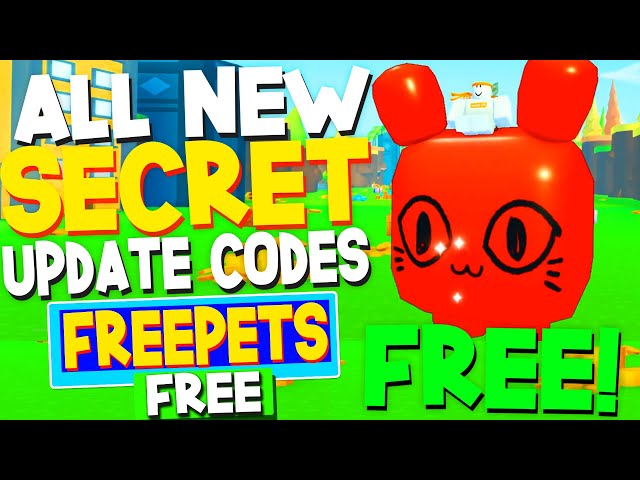 ALL NEW *FREE MERCH PET* UPDATE CODES in PET SIMULATOR X CODES