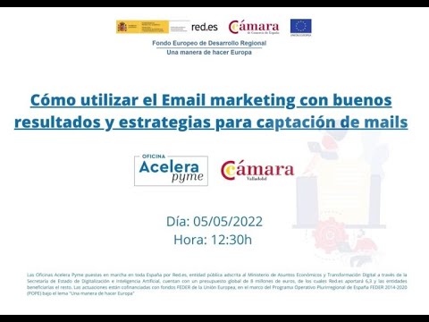 WEBINAR OFICINA ACELERA PYME: CÓMO UTILIZAR EL EMAIL MARKETING