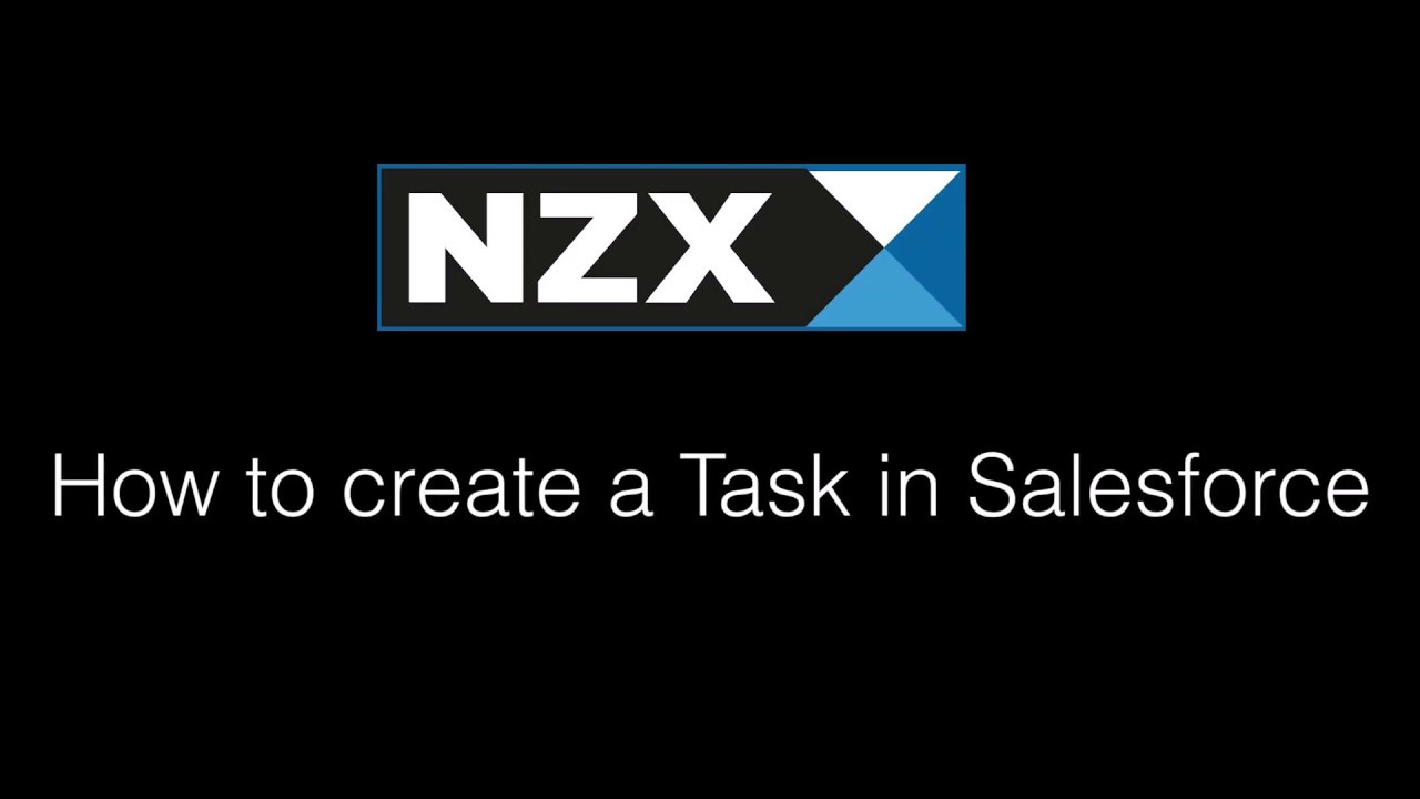 How to create a task in Salesforce - YouTube