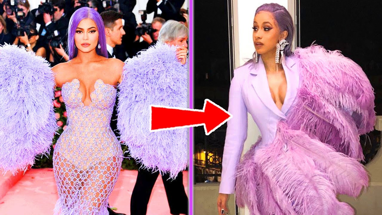 Cardi B. vs. Kylie Jenner In Chanel's Wool Ecru Jumpsuit