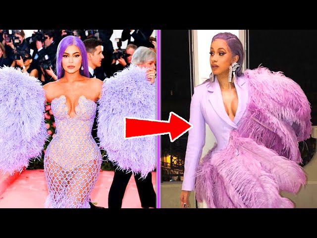 Cardi B. vs. Kylie Jenner In Chanel's Wool Ecru Jumpsuit