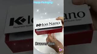 Cosmetic packaging Rigid box, Drawer gift box with LOGO UV ,Customized box , www.happypaperbox.com