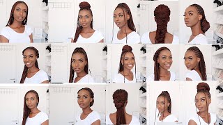 16 SIMPLE & EASY WAYS TO STYLE LONG KNOTLESS BOX BRAIDS