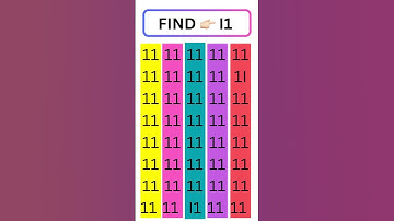 Tell me where is I1? Brain Teaser IQ Test #shorts #different #puzzle #opticalillusion #quiz #maths