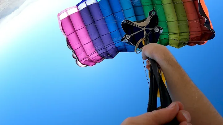 Wingsuit spinning line twist cutaway