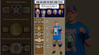Batista vs Cena vs Orton vs Edge vs Triple H: Who Won the Most WWE Titles? | Wrestle data compared