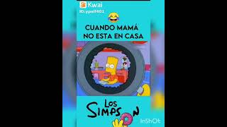 los Simpson cuando mama no está en casa