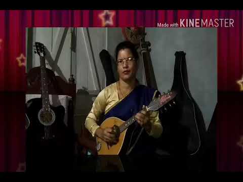 Chira jugamiya dhou tuli Assamese song in mendolin